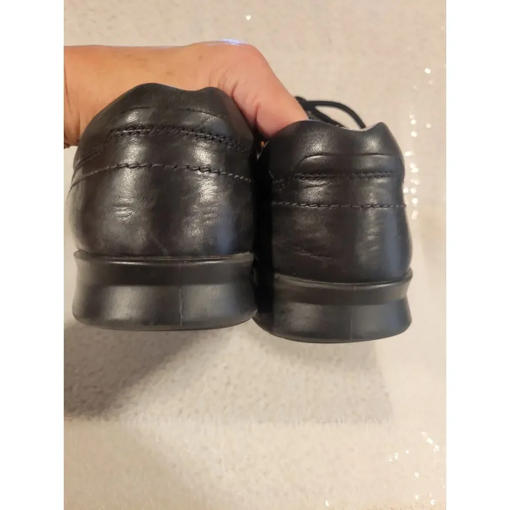 Ecco Men's‎ Howell Comfort Shoes Black Oxford Lace Up Leather Size  EUR 46 US 12